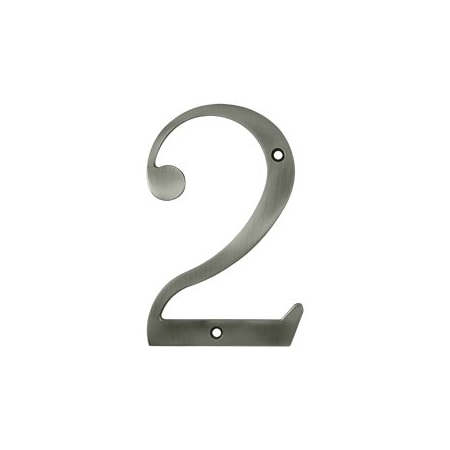 Deltana RN6-2U15A 6 House Number Antique Nickel, 10PK RN6-2U15A-XCP10